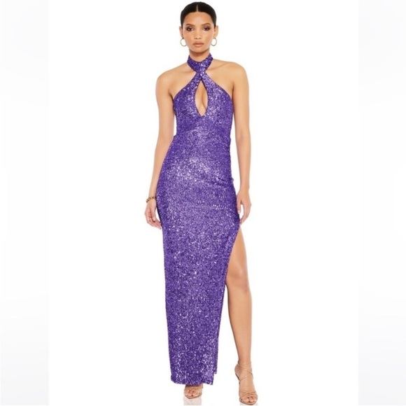 Nookie Elite Gown in Purple - Picture 1 of 8